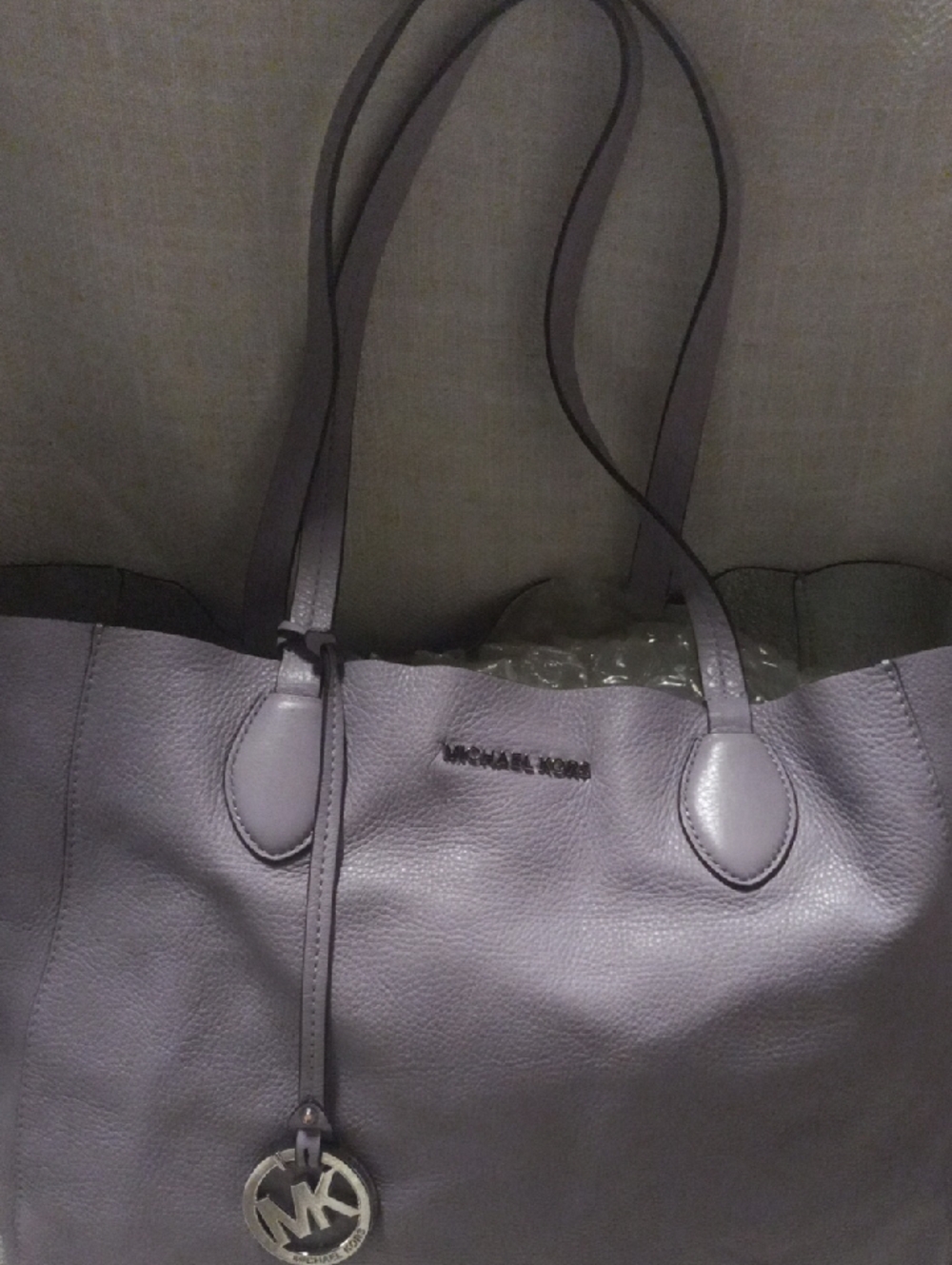 Michael Kors Lilac Pebbled Leather Tote